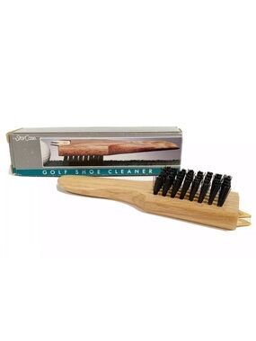 Vintage Golf Shoe Cleaner Brush Cleat Pick Shoe Horn Wood 1990 Fathers Day Dad